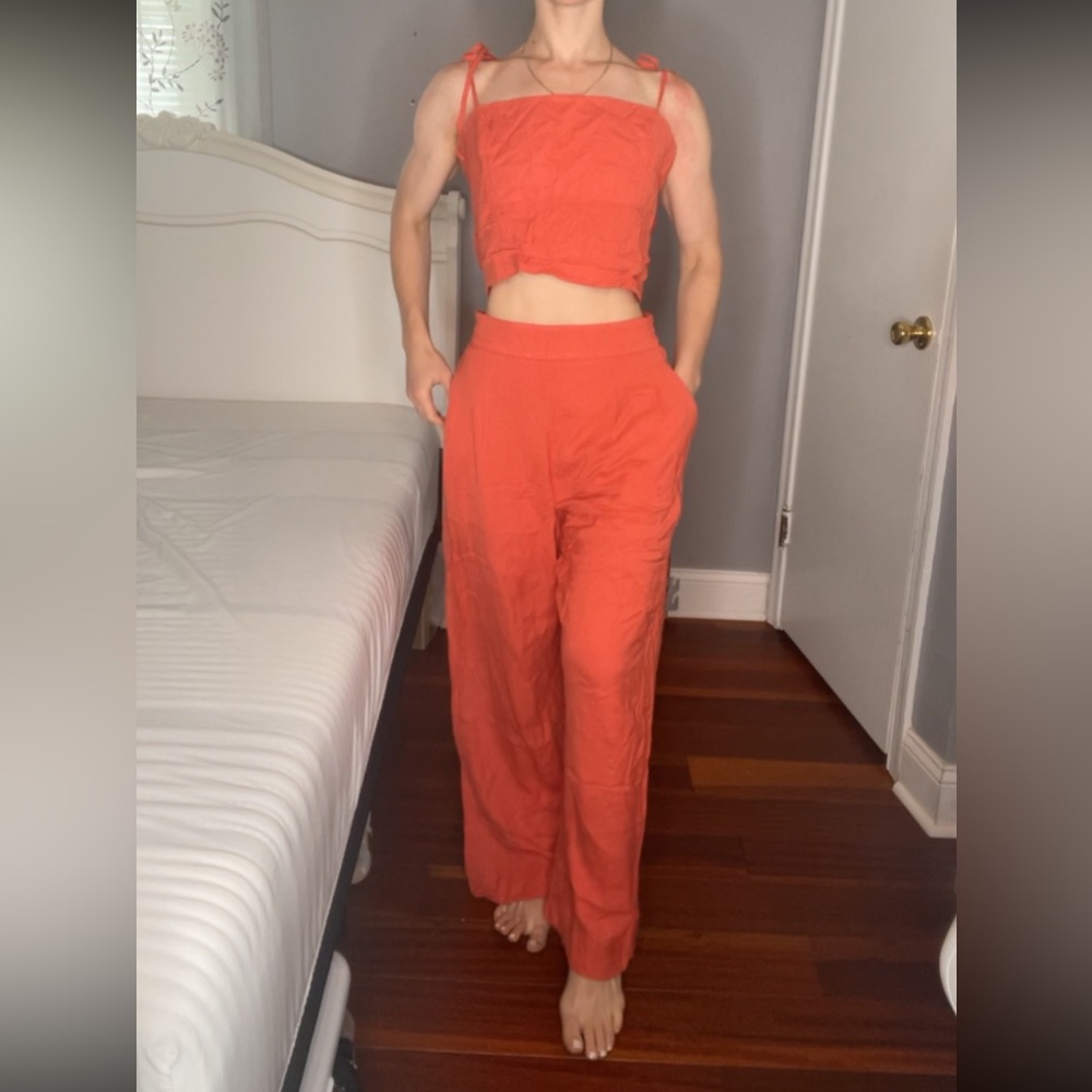 Two piece orange set